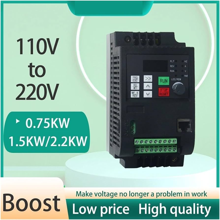ドライブインバーター 0.75-7.5kW 110V～220V VFD AC周波数